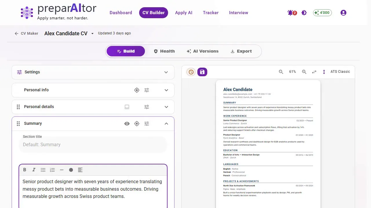 Full CV Maker